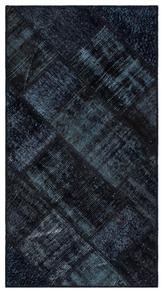 Apex Patchwork Halı Siyah 26099 80 x 150 cm