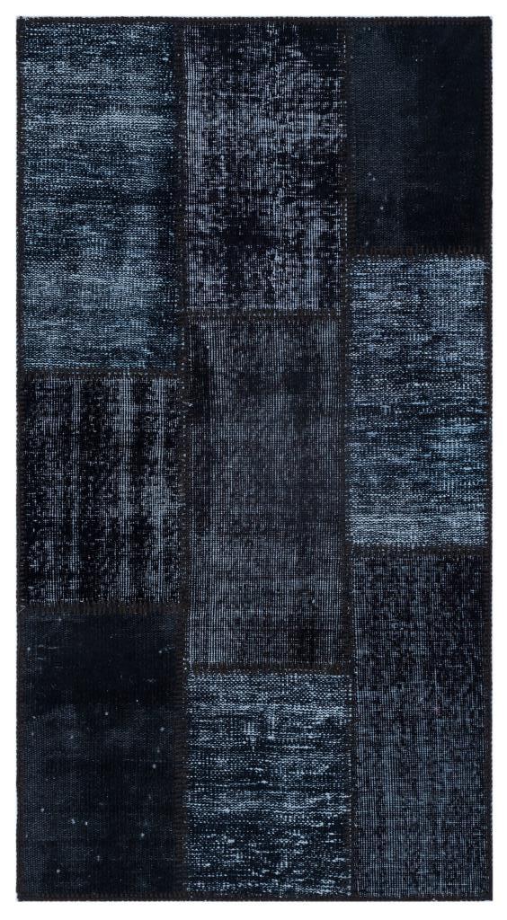 Apex Patchwork Halı Siyah 26131 80 x 150 cm