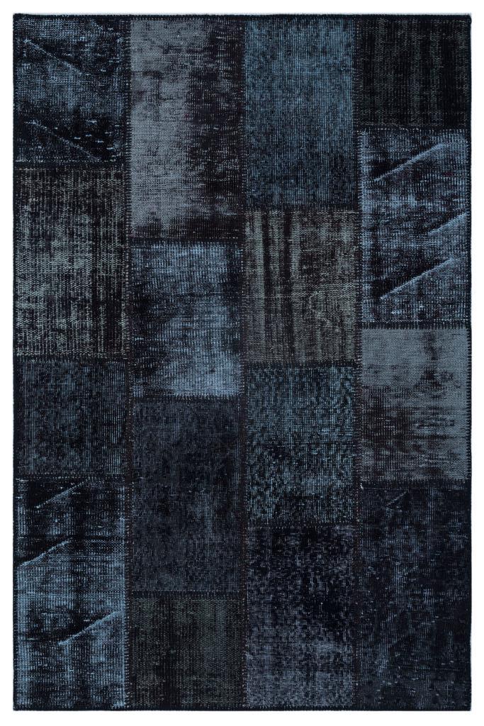 Apex Patchwork Halı Siyah 26271 120 x 180 cm