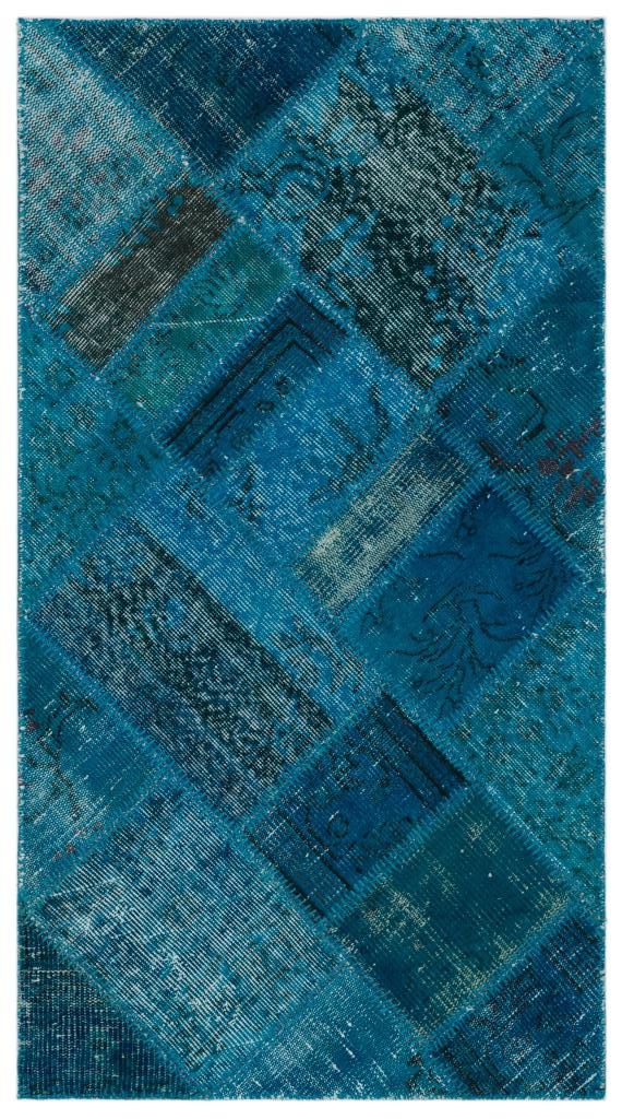 Apex Patchwork Halı Turkuaz 21328 82 x 150 cm