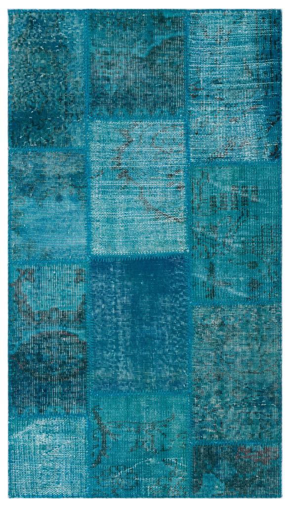 Apex Patchwork Halı Turkuaz 21329 83 x 147 cm