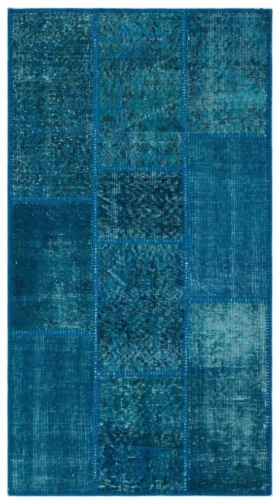 Apex Patchwork Halı Turkuaz 24746 80 x 150 cm