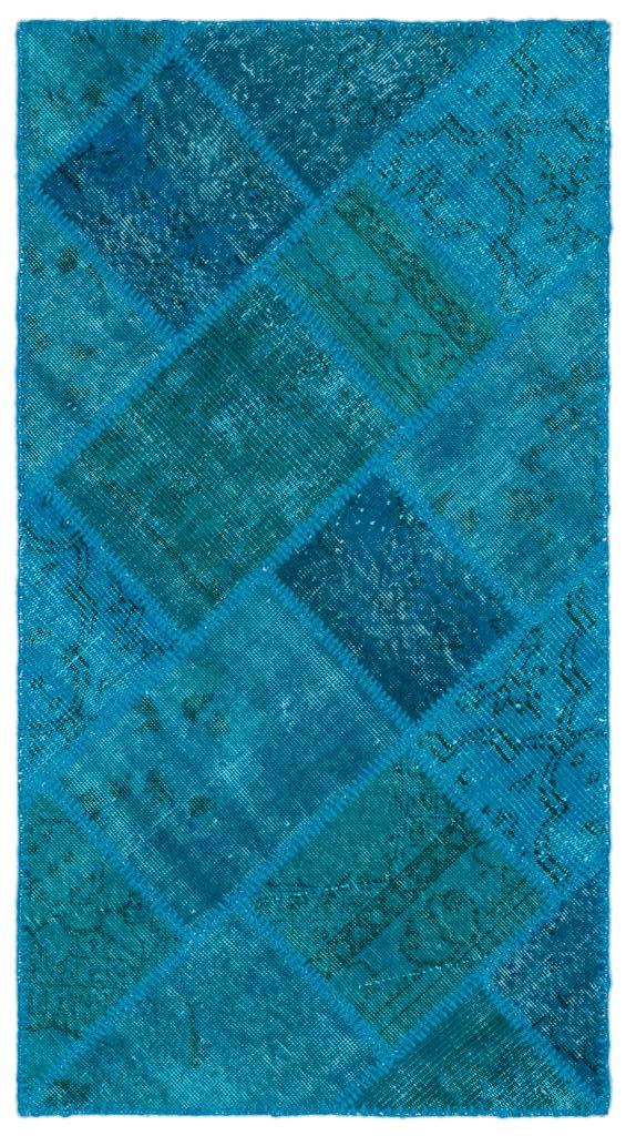 Apex Patchwork Halı Turkuaz 25064 80 x 150 cm
