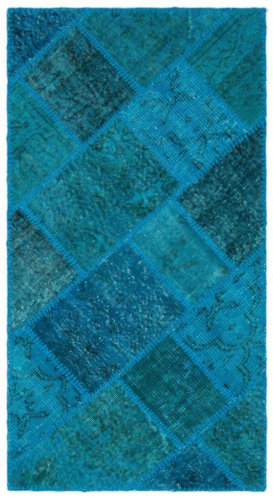 Apex Patchwork Halı Turkuaz 25065 80 x 150 cm