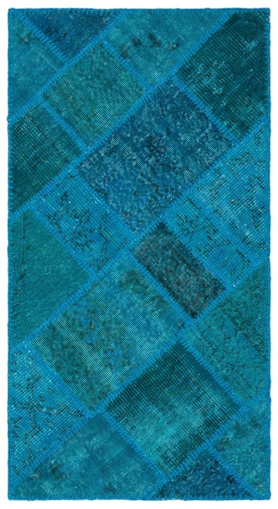 Apex Patchwork Halı Turkuaz 25071 80 x 150 cm