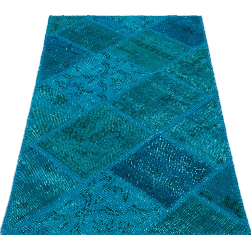 Apex Patchwork Halı Turkuaz 25072 80 x 150 cm