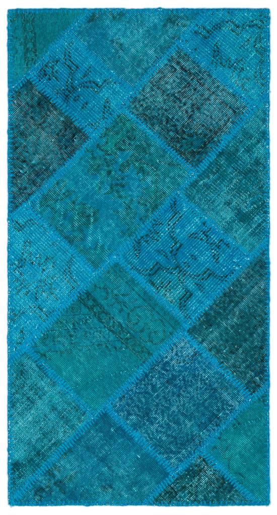 Apex Patchwork Halı Turkuaz 25073 80 x 150 cm