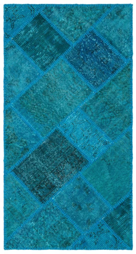 Apex Patchwork Halı Turkuaz 25075 80 x 150 cm
