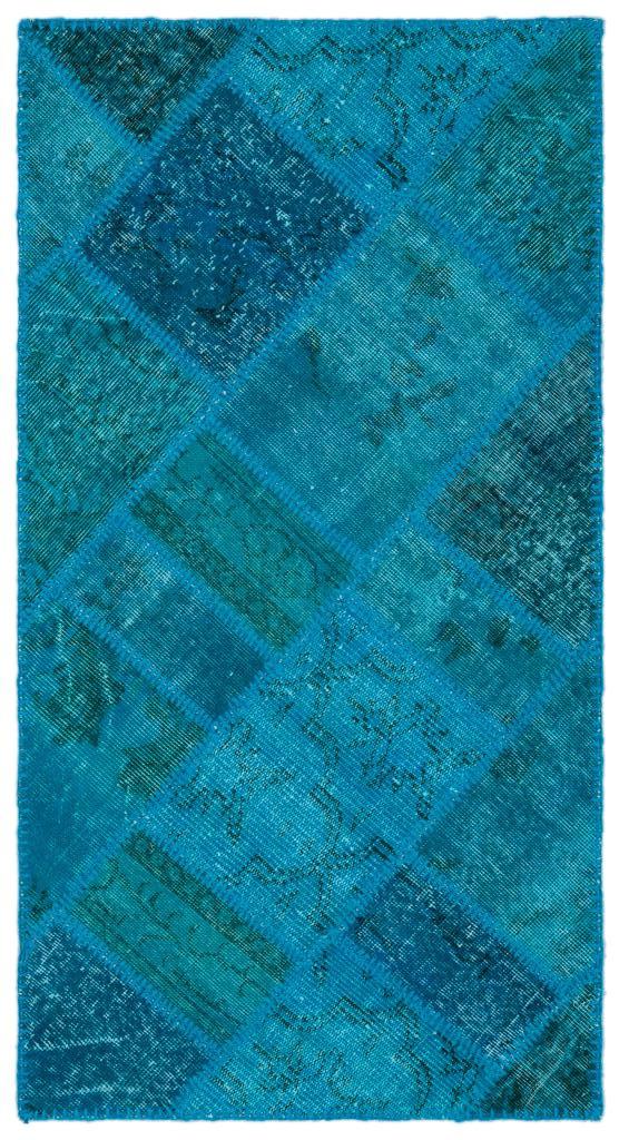 Apex Patchwork Halı Turkuaz 25076 80 x 150 cm