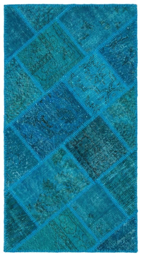 Apex Patchwork Halı Turkuaz 25077 80 x 150 cm