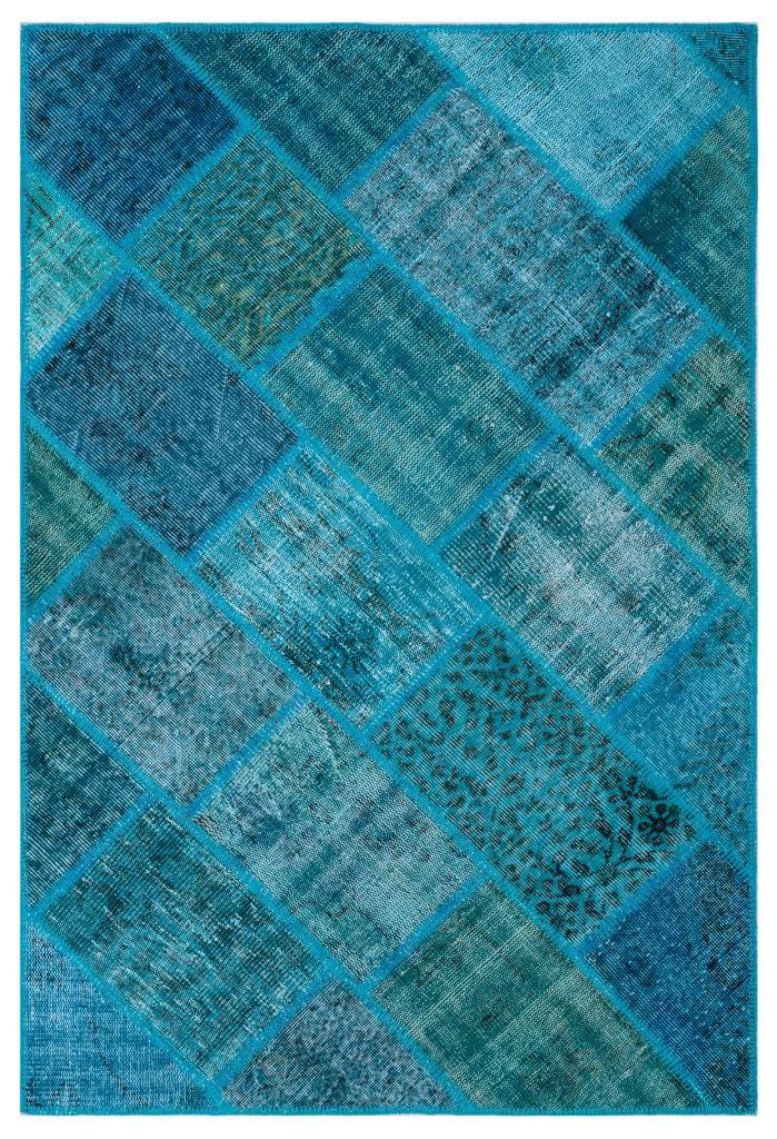 Apex Patchwork Halı Turkuaz 26252 120 x 180 cm