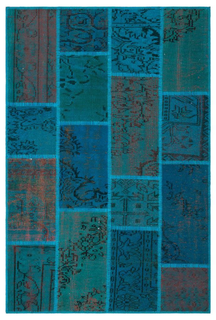 Apex Patchwork Halı Turkuaz 26543 120 x 180 cm