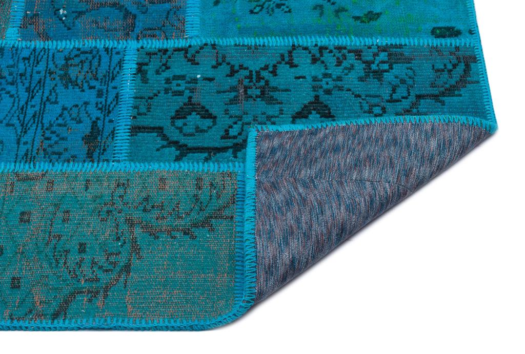 Apex Patchwork Halı Turkuaz 26606 120 x 180 cm