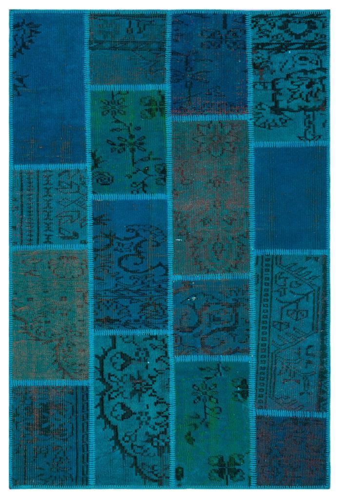 Apex Patchwork Halı Turkuaz 26606 120 x 180 cm