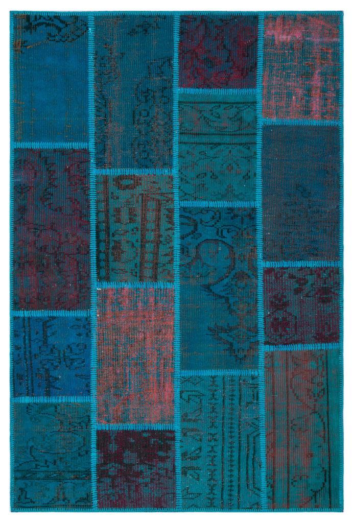 Apex Patchwork Halı Turkuaz 26690 120 x 180 cm