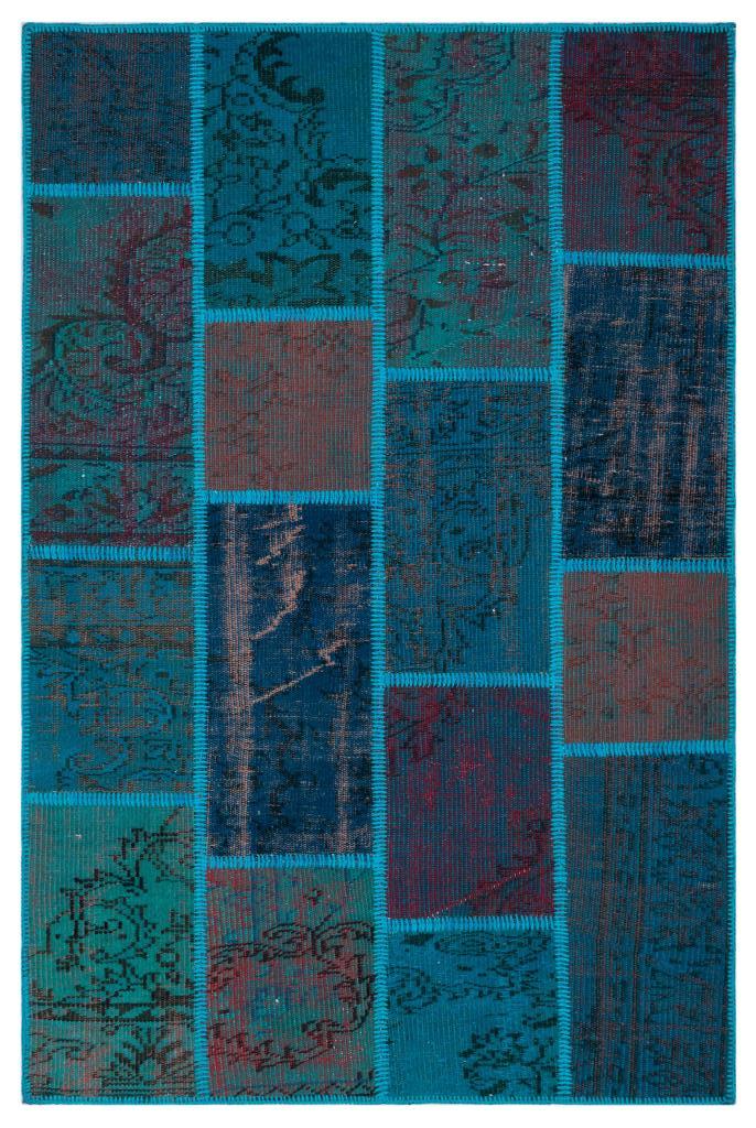 Apex Patchwork Halı Turkuaz 26723 120 x 180 cm