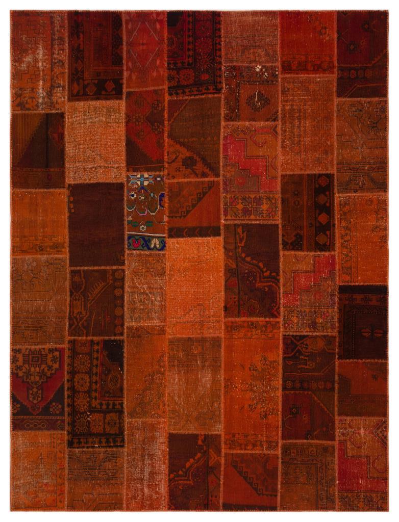 Apex Patchwork Halı Turuncu 20250 270 x 365 cm