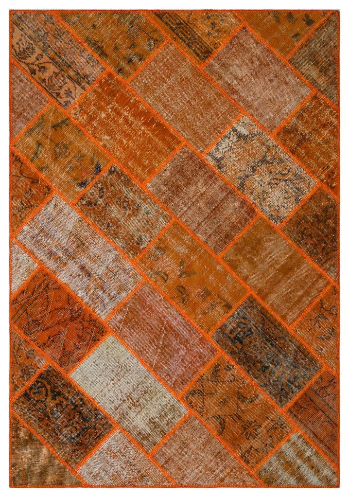 Apex Patchwork Halı Turuncu 26482 160 x 230 cm
