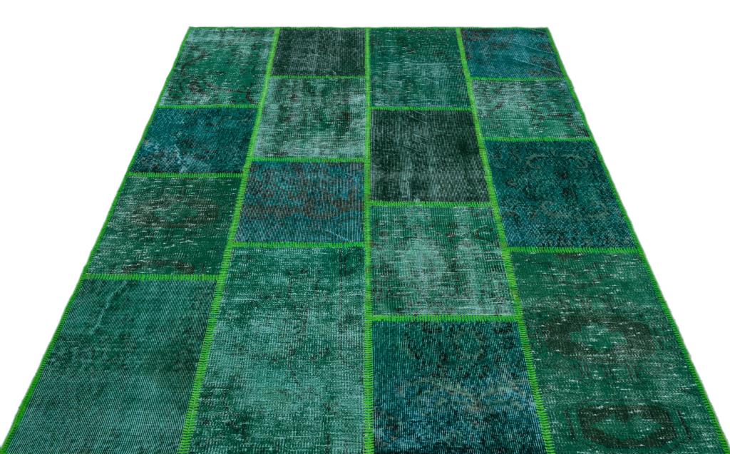 Apex Patchwork Halı Yeşil 26465 160 x 230 cm