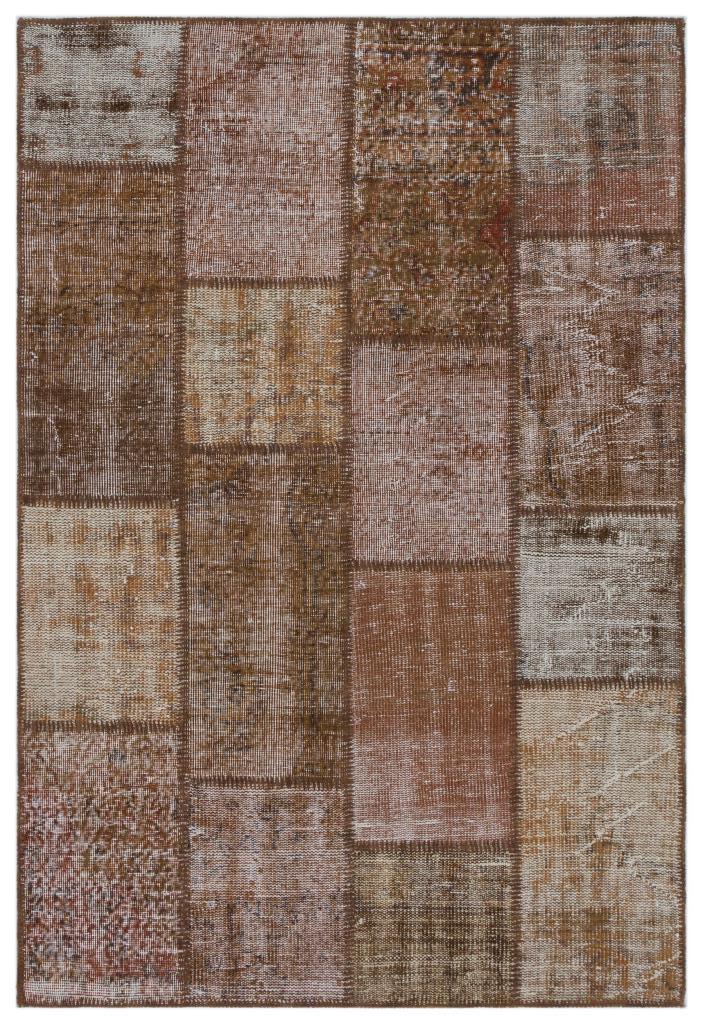 Apex Patchwork Unique Kahve 33122 122 x 179 cm