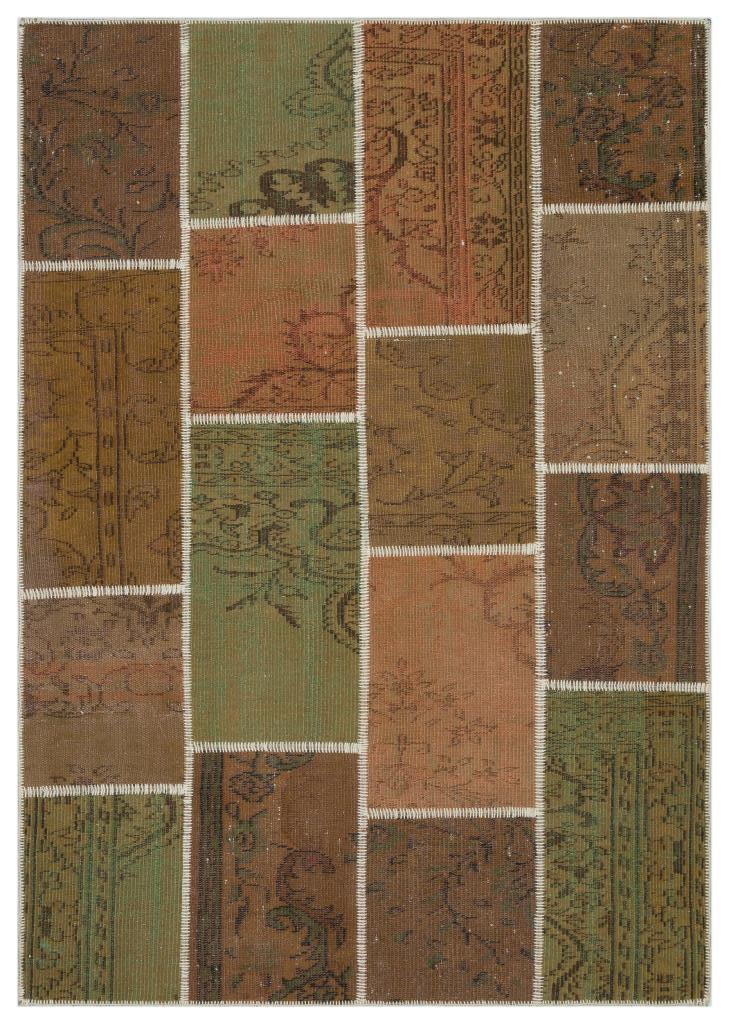 Apex Patchwork Unique Kahve 33890 160 x 230 cm