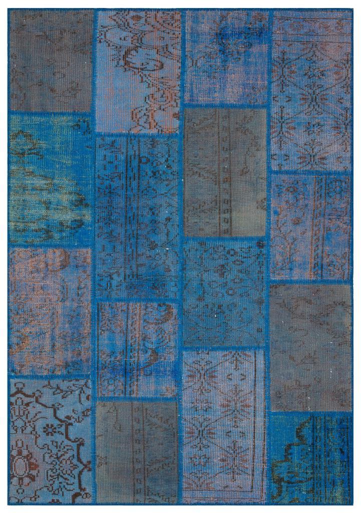 Apex Patchwork Unique Mavi 35871 162 x 231 cm