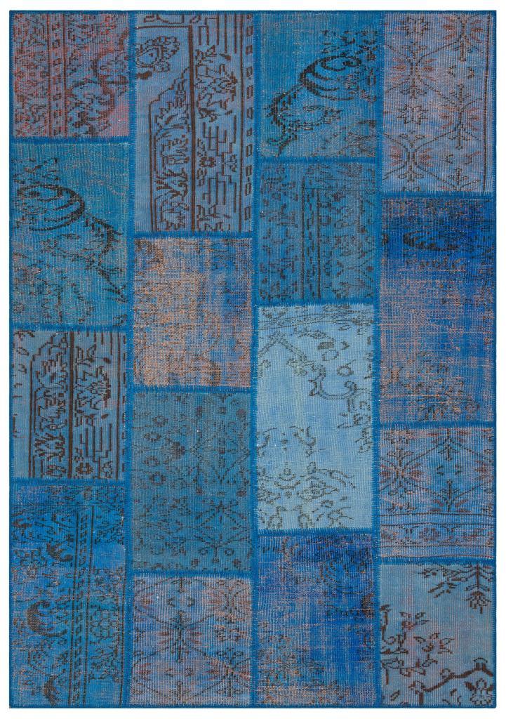 Apex Patchwork Unique Mavi 35887 162 x 231 cm