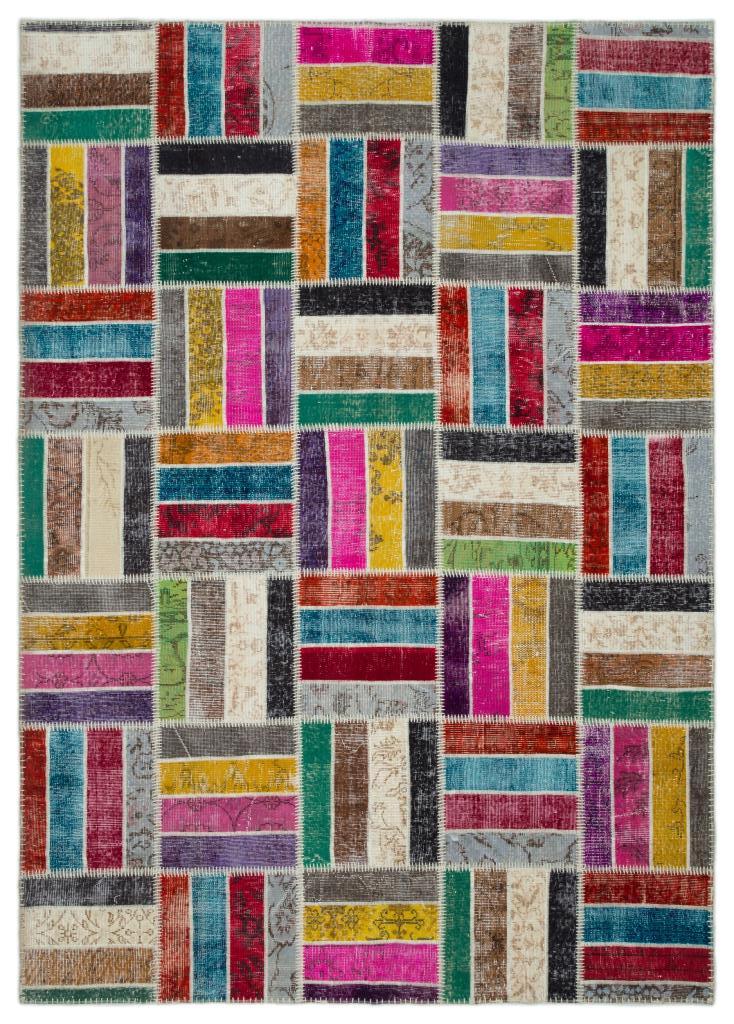 Apex Patchwork Unique Multi Naturel 21049 202 x 281 cm