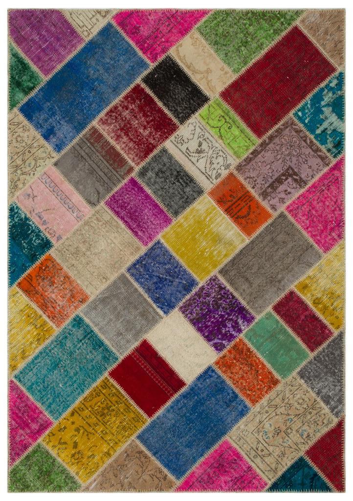 Apex Patchwork Unique Multi Naturel 21621 160 x 233 cm