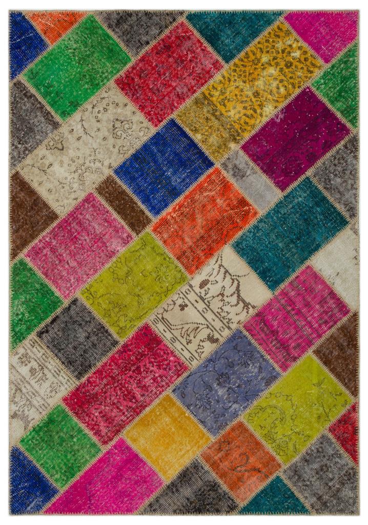 Apex Patchwork Unique Multi Naturel 21638 160 x 233 cm