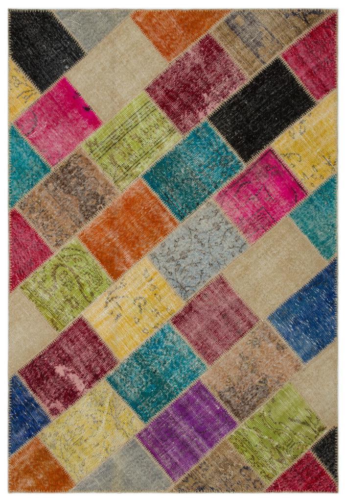 Apex Patchwork Unique Multi Naturel 21649 160 x 233 cm