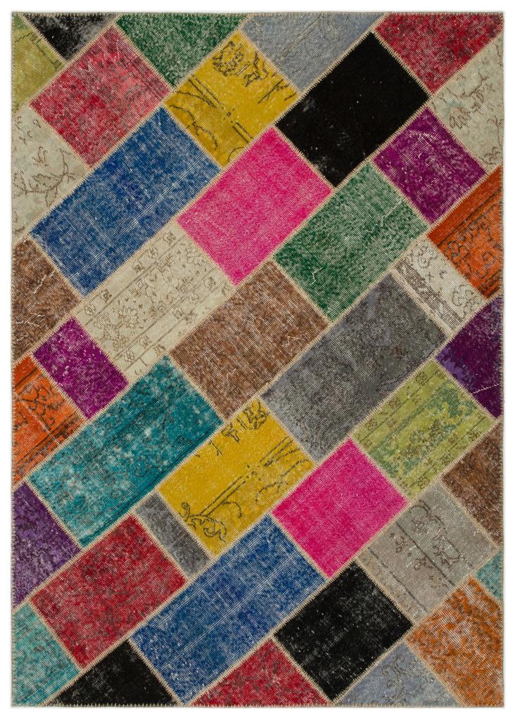 Apex Patchwork Unique Multi Naturel 21652 160 x 233 cm