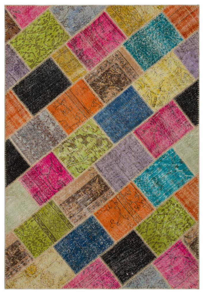 Apex Patchwork Unique Multi Naturel 21659 160 x 233 cm