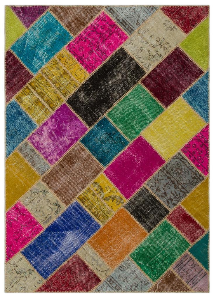 Apex Patchwork Unique Multi Naturel 21661 160 x 233 cm