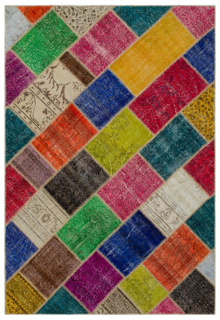 Apex Patchwork Unique Multi Naturel 21662 160 x 233 cm