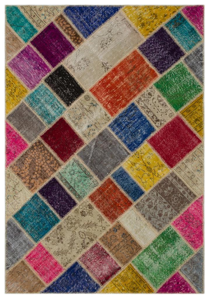 Apex Patchwork Unique Multi Naturel 21671 160 x 233 cm