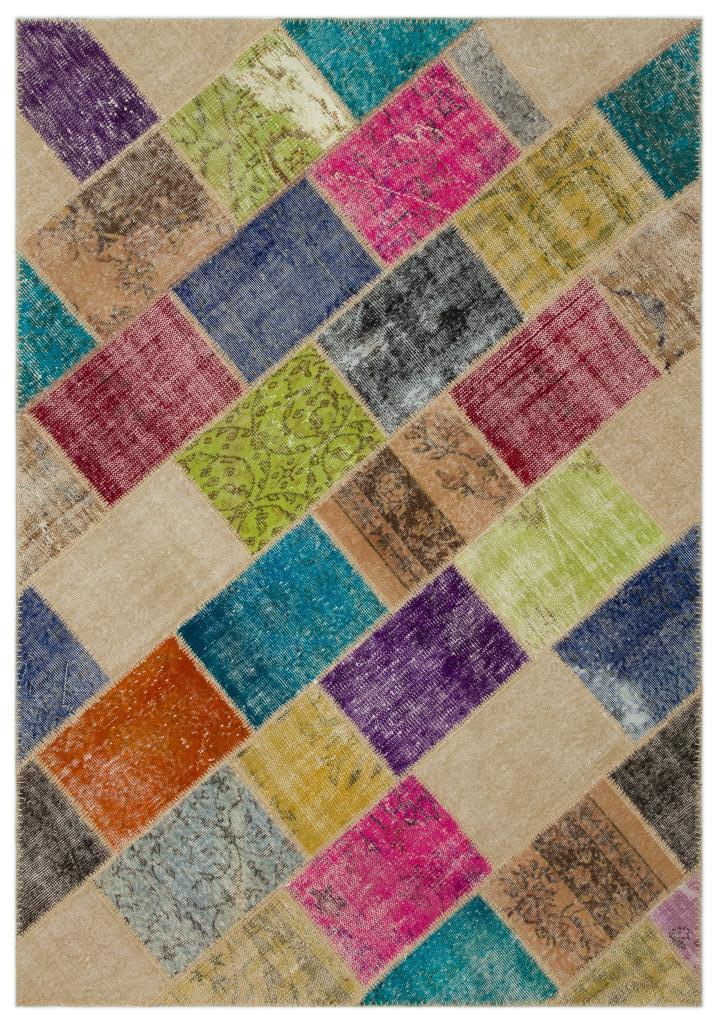 Apex Patchwork Unique Multi Naturel 22027 160 x 230 cm