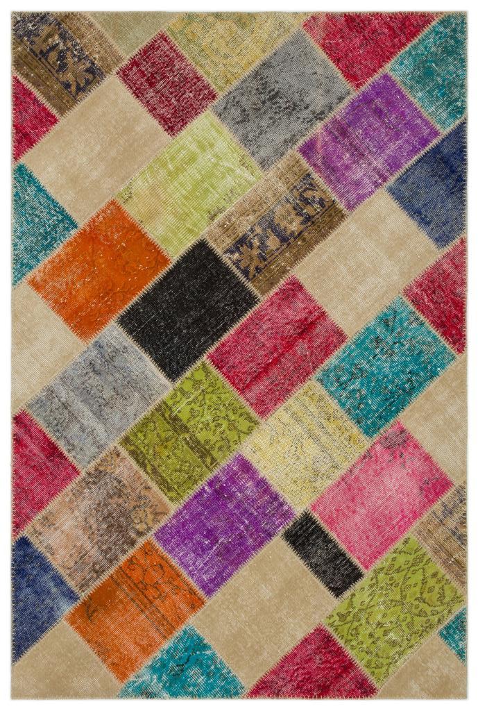 Apex Patchwork Unique Multi Naturel 22093 160 x 230 cm