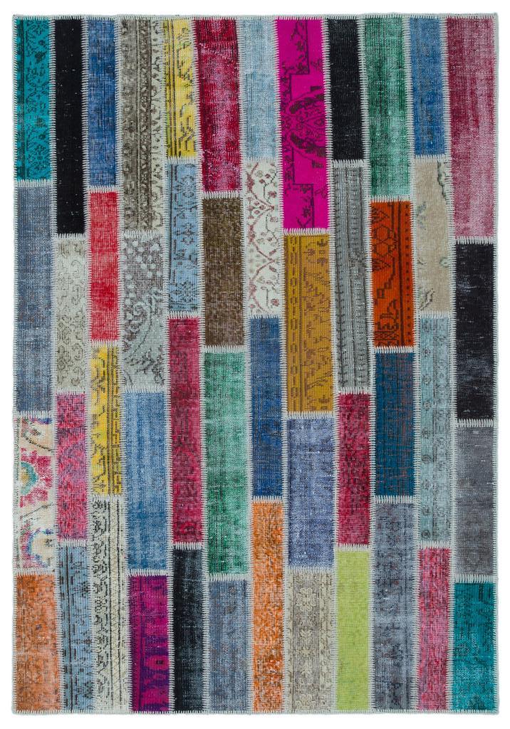Apex Patchwork Unique Multi Naturel 25221 160 x 232 cm