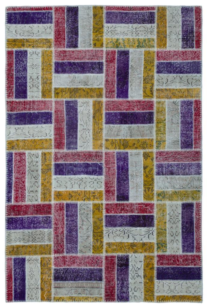 Apex Patchwork Unique Multi Naturel 25617 160 x 238 cm