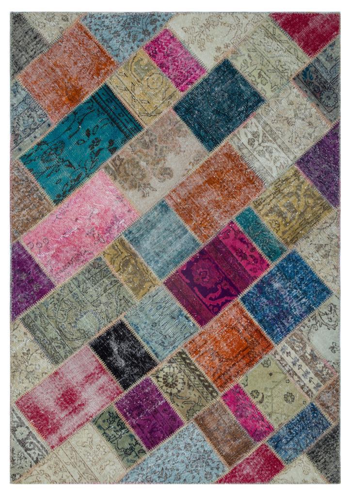 Apex Patchwork Unique Multi Naturel 26388 160 x 230 cm