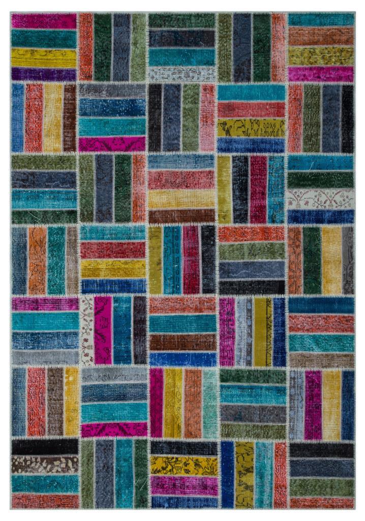 Apex Patchwork Unique Multi Naturel 26797 198 x 287 cm