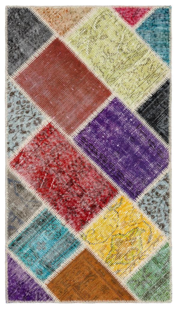 Apex Patchwork Unique Multi Naturel 34093 81 x 146 cm