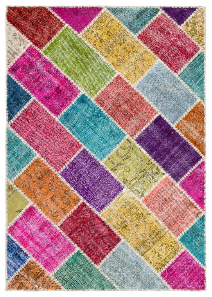 Apex Patchwork Unique Multi Naturel 34197 162 x 231 cm