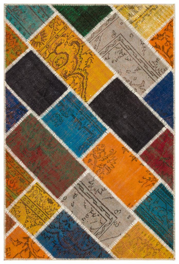 Apex Patchwork Unique Multi Naturel 35563 123 x 184 cm