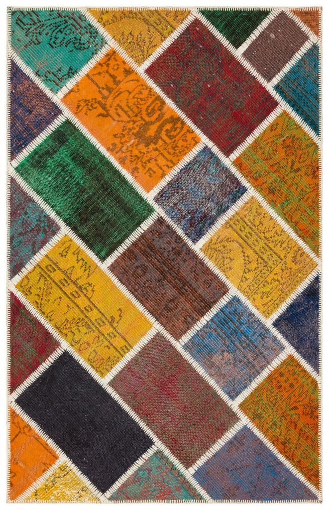 Apex Patchwork Unique Multi Naturel 35807 122 x 186 cm