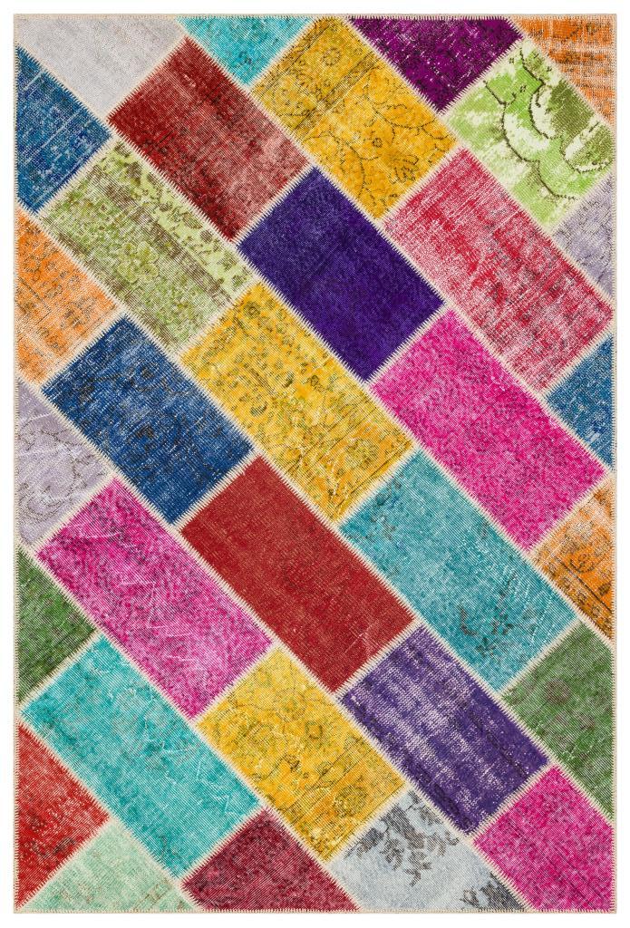 Apex Patchwork Unique Multi Naturel 35817 157 x 234 cm