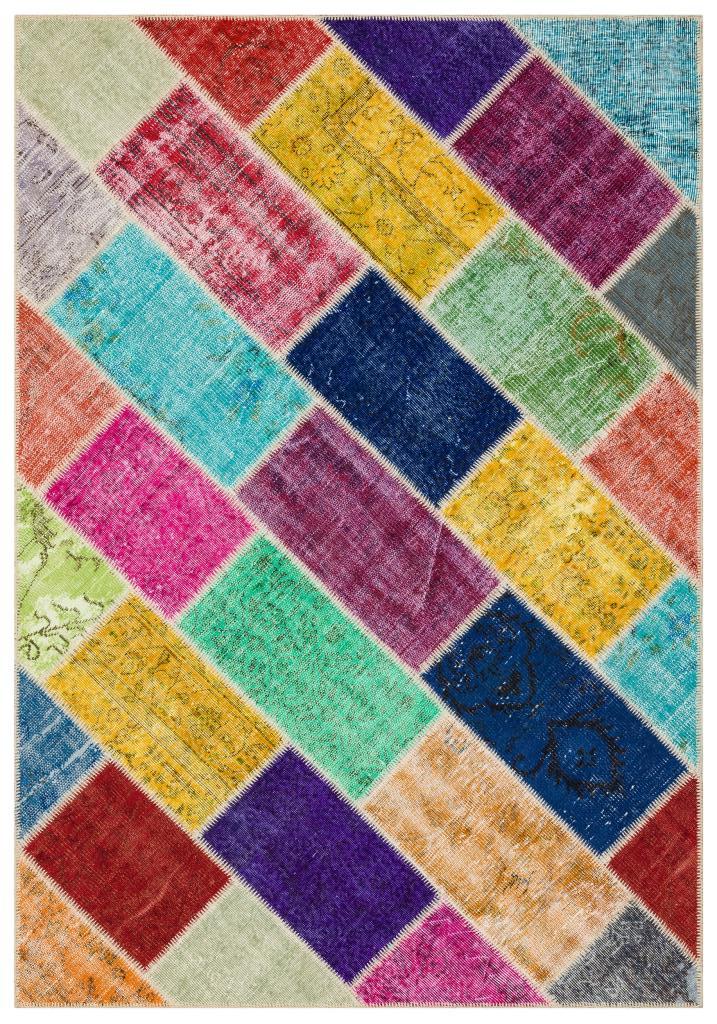Apex Patchwork Unique Multi Naturel 35819 161 x 233 cm