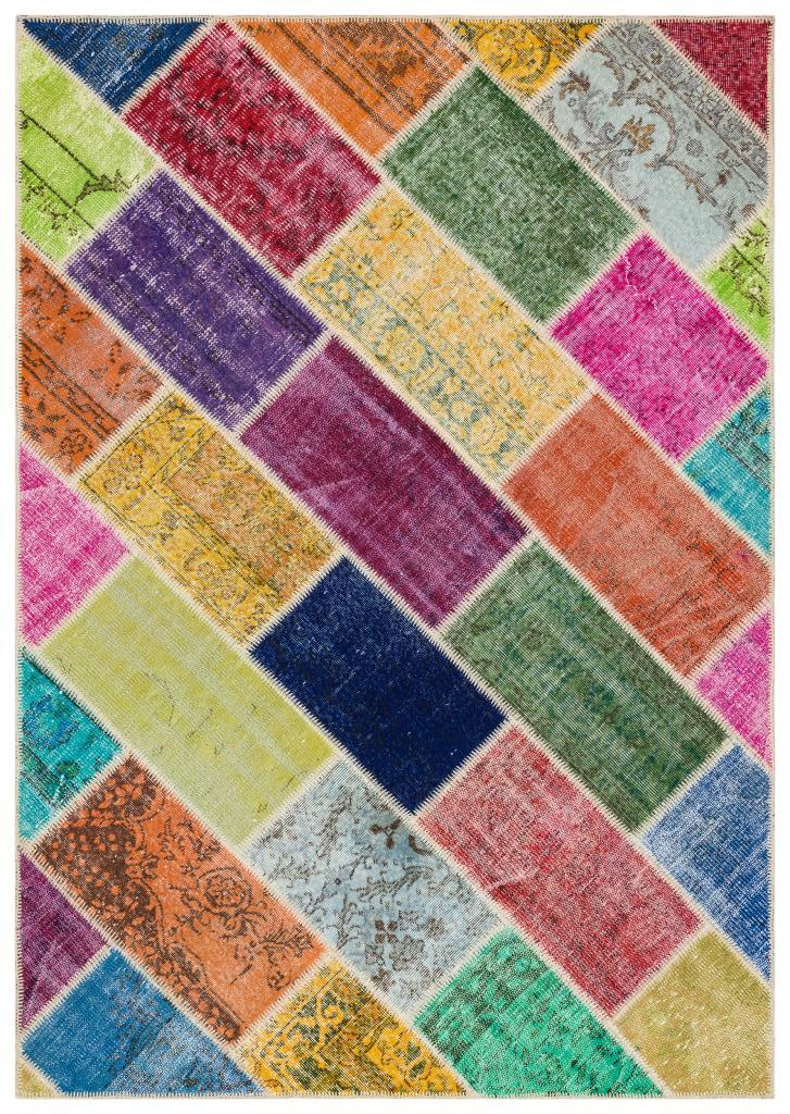 Apex Patchwork Unique Multi Naturel 35834 163 x 230 cm