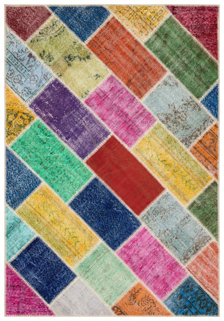 Apex Patchwork Unique Multi Naturel 35837 162 x 233 cm